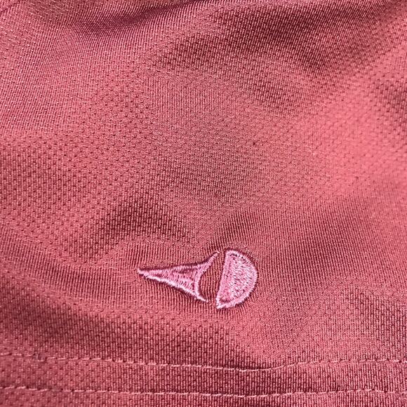 Grand Slam Plum & Gray Collared Button Up Short Sleeve Polo Shirt XXL - Picture 5 of 5